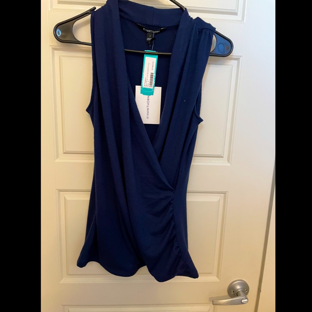 Formal tank top with tags- blue